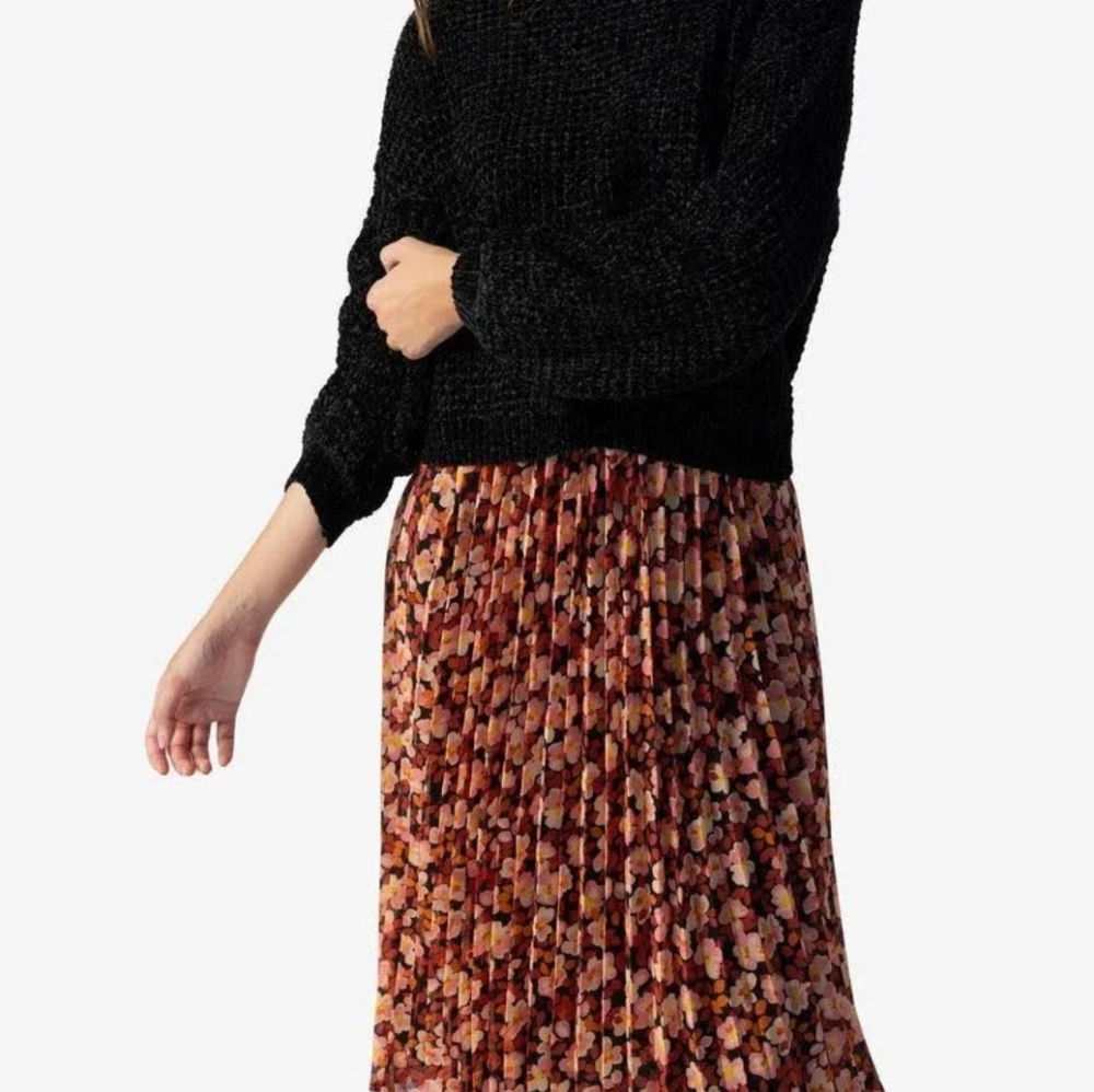 Sanctuary pleated flower print skirt